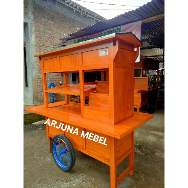 GEROBAK ANGKRINGAN CUSTOM TINGKAT