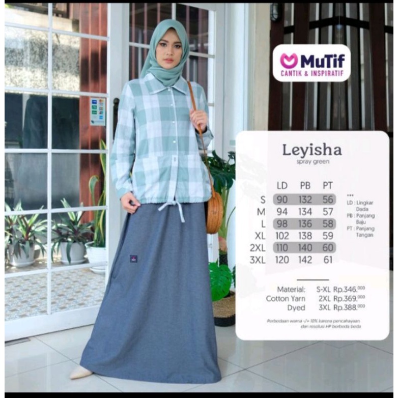 Gamis Mutif Terbaru Leyisha -SG