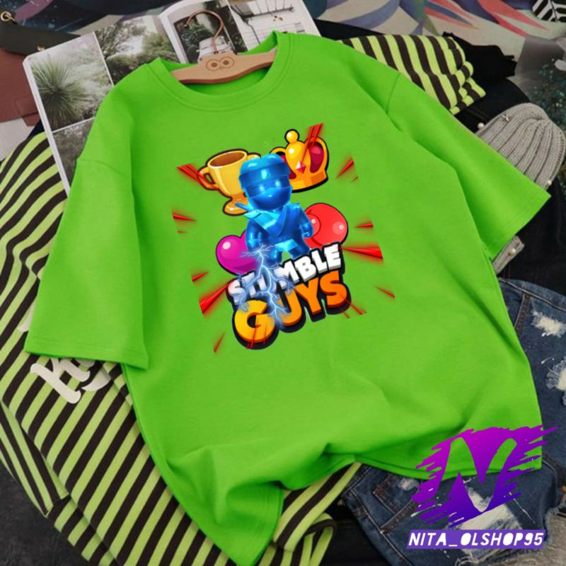 kaos anak stumb le guys baju anak stumble guys premiun DYNAMITRON