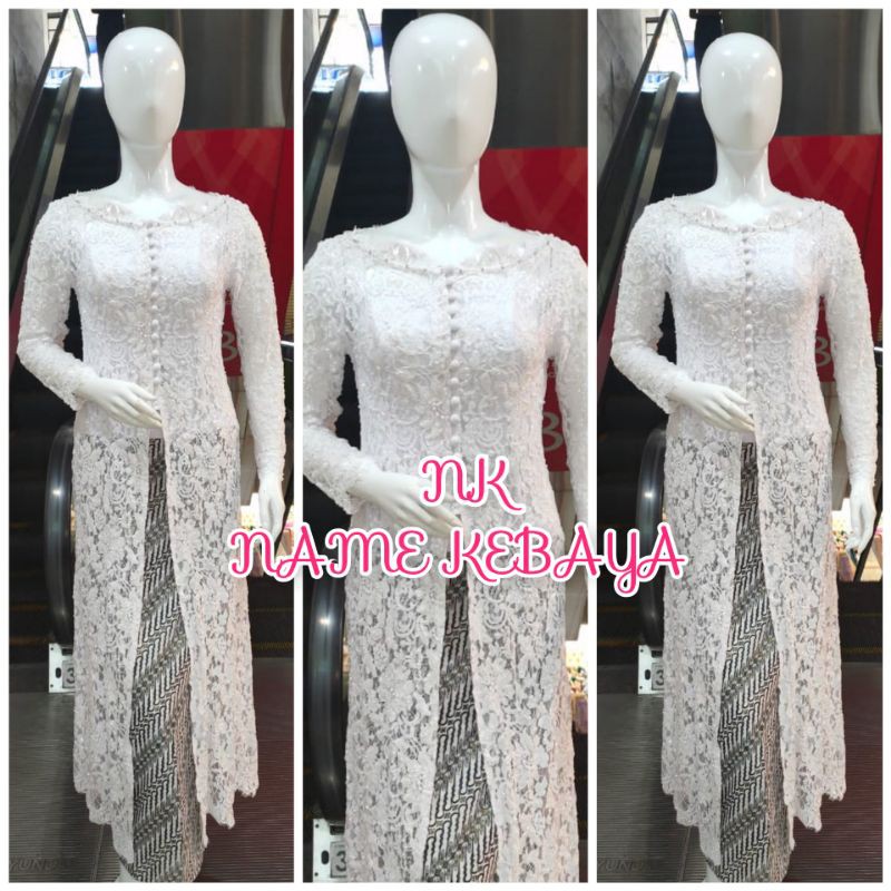 atasan kebaya pengantin brukat eksklusif