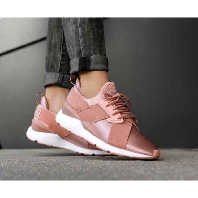 puma muse satin rose gold