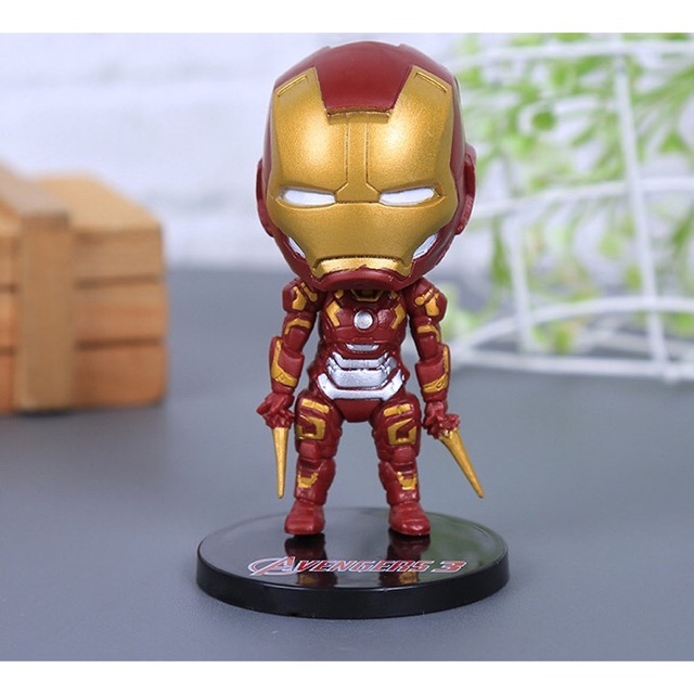 # HJ # Figur Avengers topper cake Avengers iron man batman 1set 6pcs / PAJANGAN KUE AVENGERS