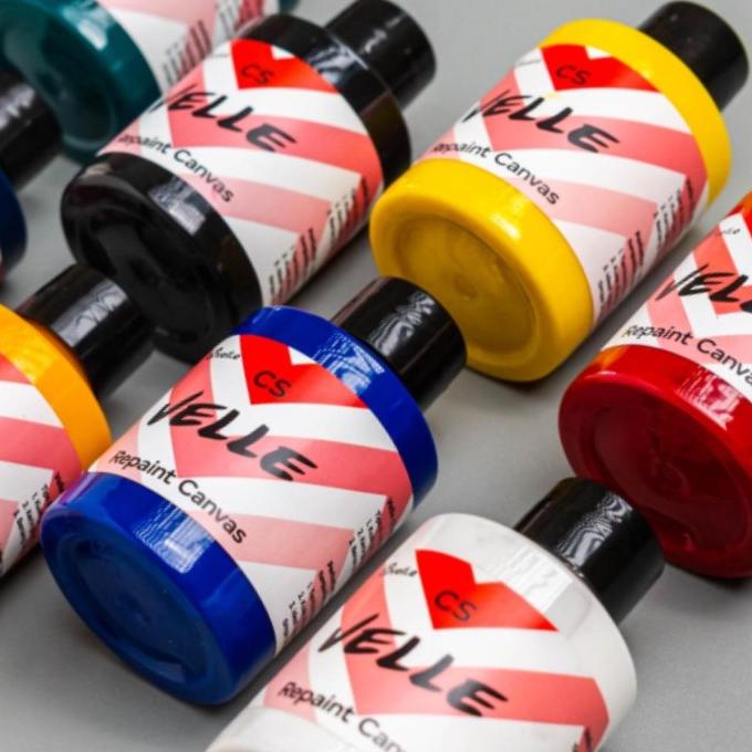 Cat Sepatu Kanvas - cat repaint sepatu topi tas kanvas - Velle CS ORI