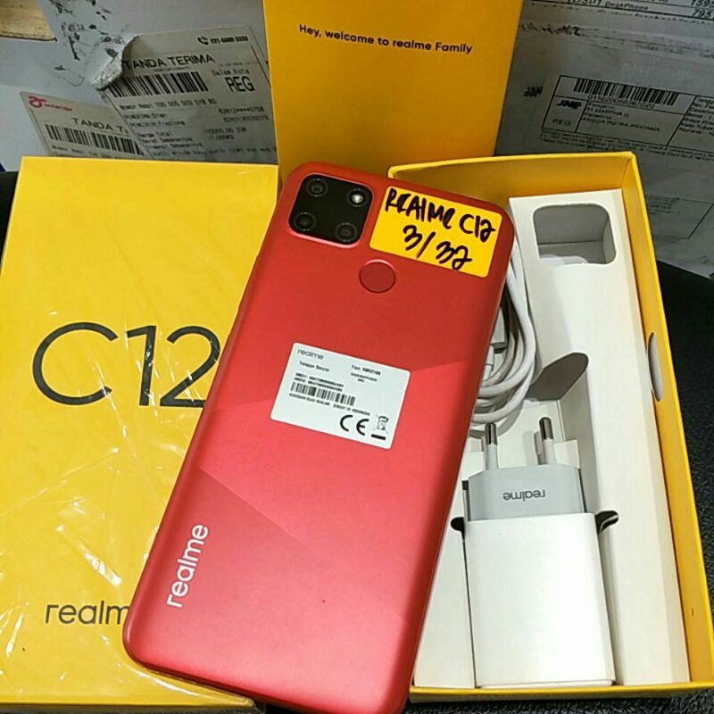 second hp REALME c12 RAM 3/32 MULUS 90%