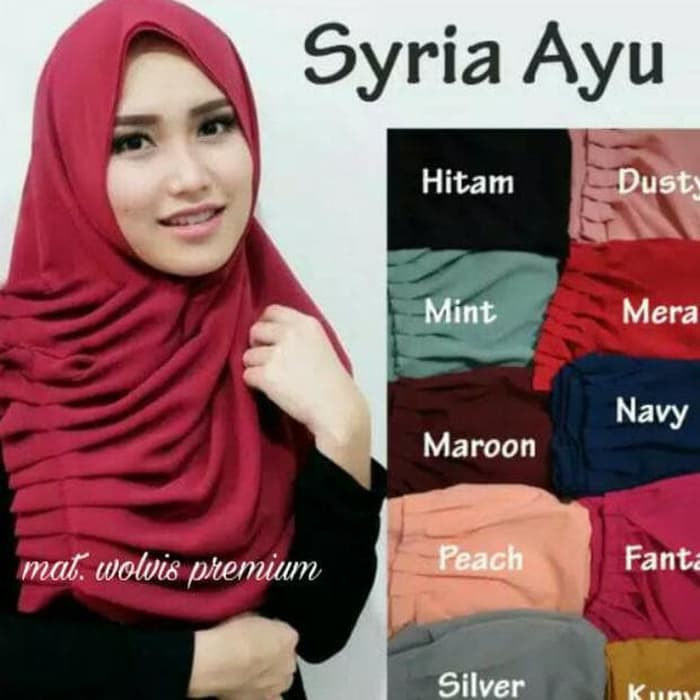 Produk terbaru dan terlaris saat ini Fashion Muslimah (1 kg = 10 pcs) JILBAB AYU TING TING / HIJAB