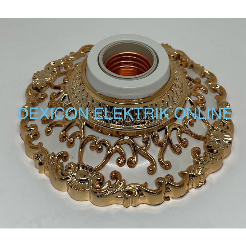 fitting hias DPS014G/fitting plafon hias modern/fitting lampu hias plafon/fiting plafon motif/fitting diameter 15 cm/jual fitting plafon murah