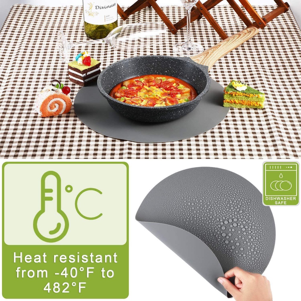 Preva Microwave Mat Home &amp; Kitchen Anti Lengket Lembut Table Mate