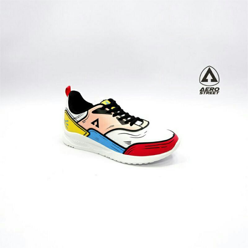 Aerostreet 2D Tiger Cartoon Size 41 Peach Biru Merah SECOND Rasa BNIB Sepatu Sneaker Casual Pria Wan