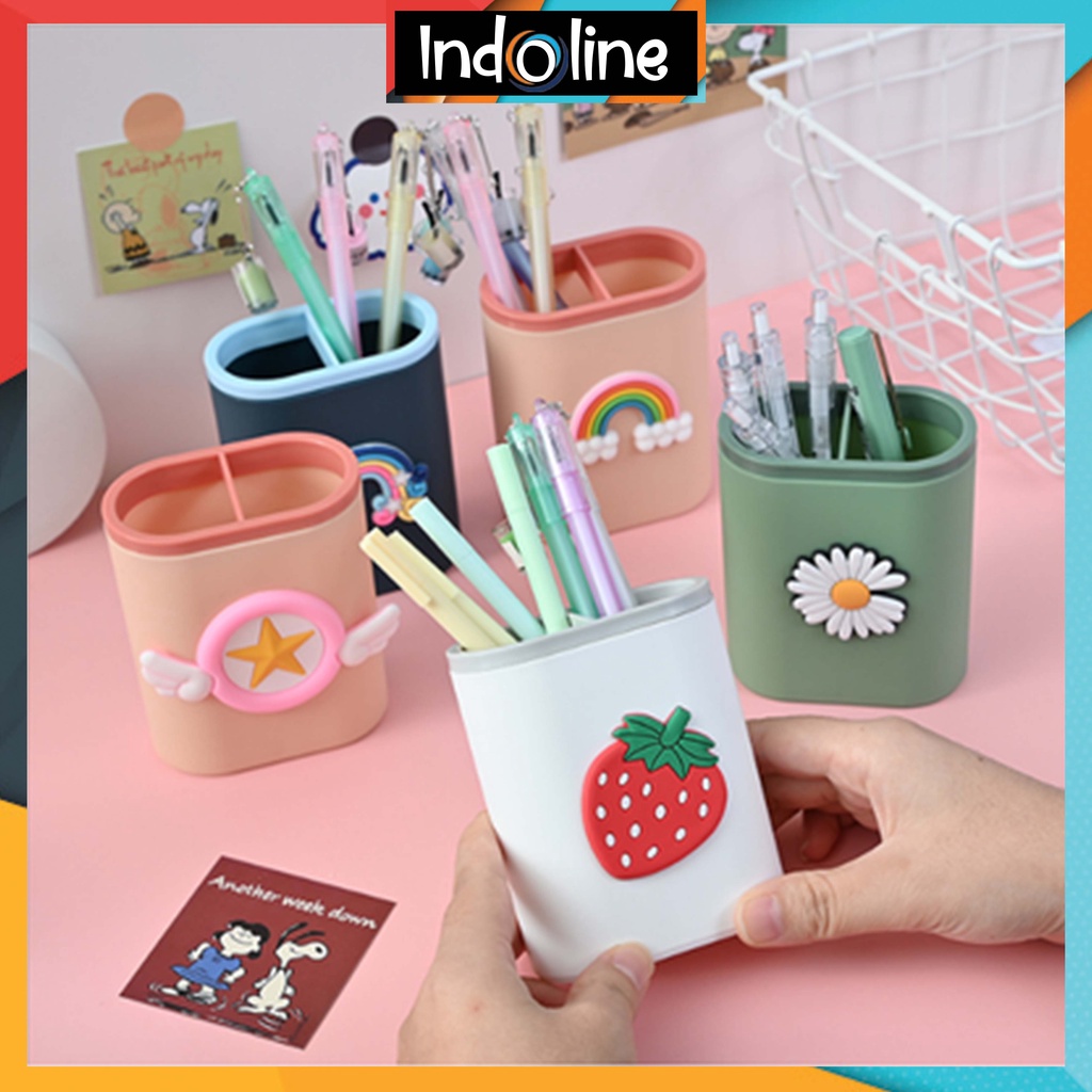 

Tempat Pensil Dan Pulpen Serbaguna Desktop Multifungsi Pen Holder Gaya Korea Import COD ℒ 214