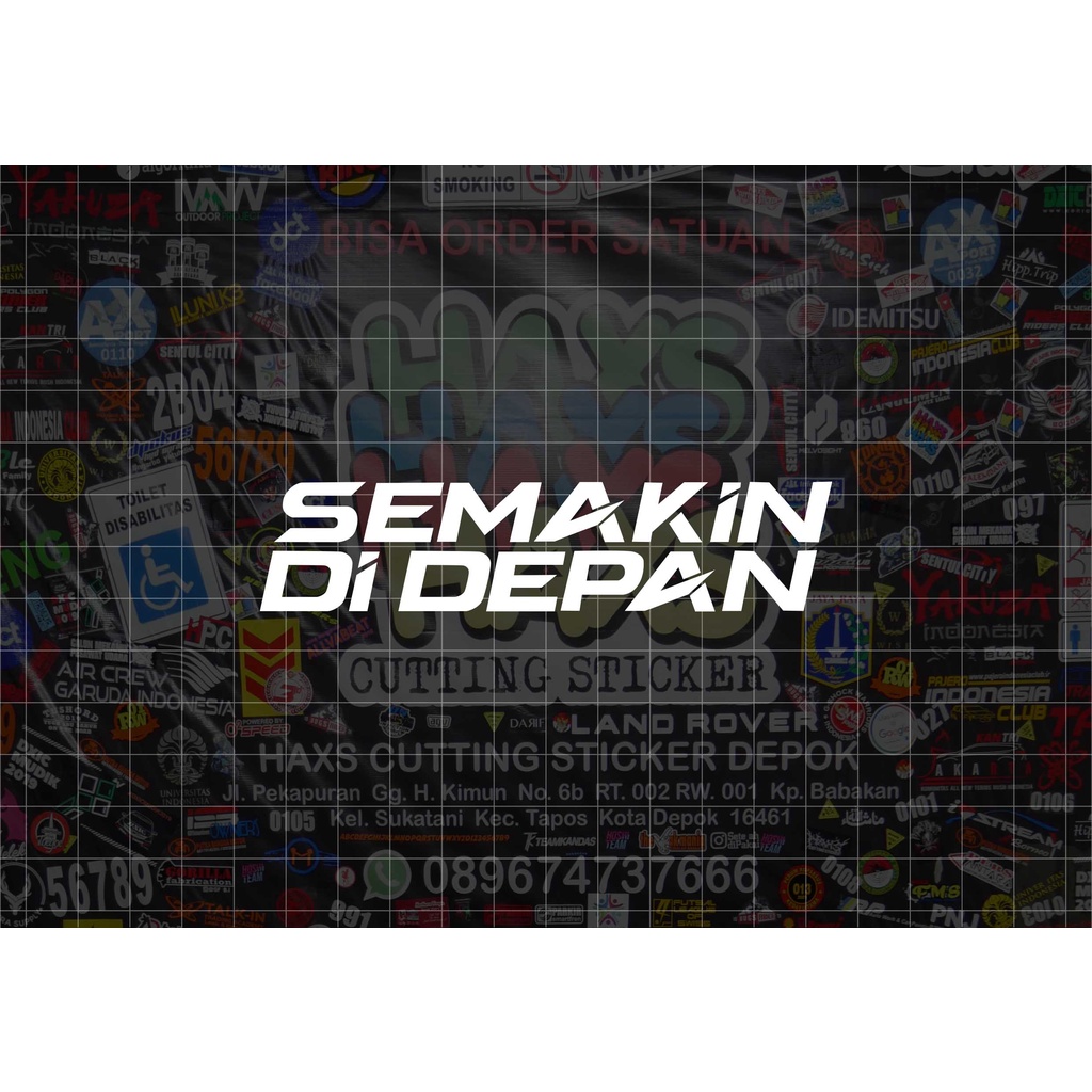 Cutting Sticker Logo Tulisan Yamaha Semakin Didepan Ukuran 11 Cm Untuk Motor Mobil