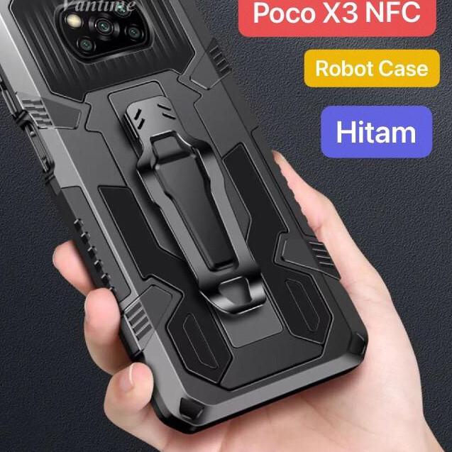 ➼ Case Xiaomi Redmi Poco X3 NFC X3 PRO X3 GT Robot Standing Cover Casing Silikon Soft Handphone ❊