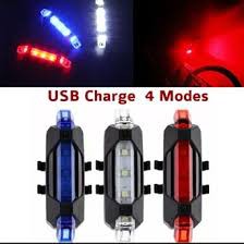 LAMPU BELAKANG SEPEDA Lampu Belakang Sepeda LED USB Rechargeable Anti Air Lampu Sepeda USB+Kabel