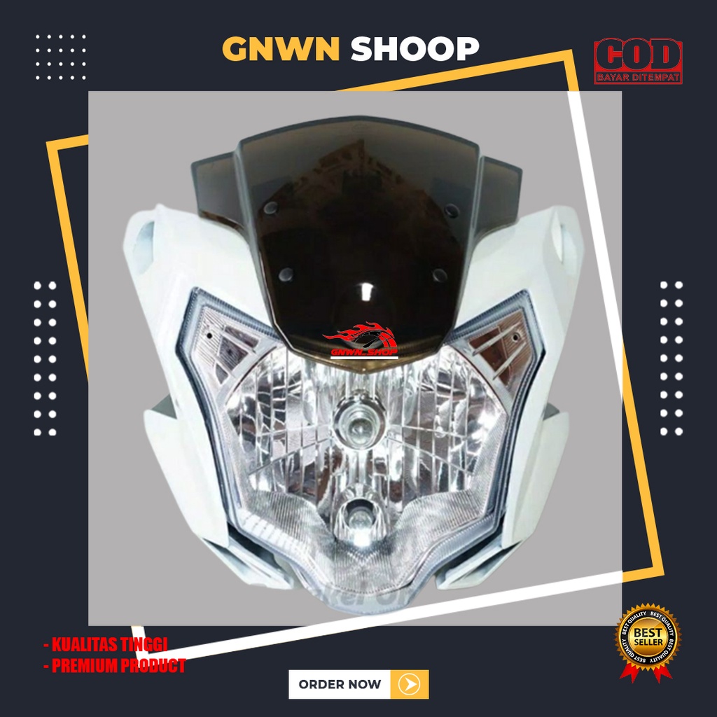 cover batok vixion new advance putih