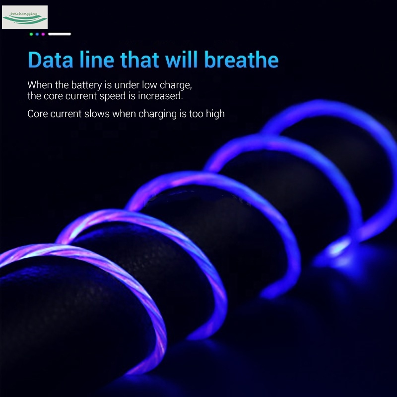 3 In 1 LED Magnetic Cable, Super Fast Charging, USB Type-C Cable Android, Mobile Phone Charger