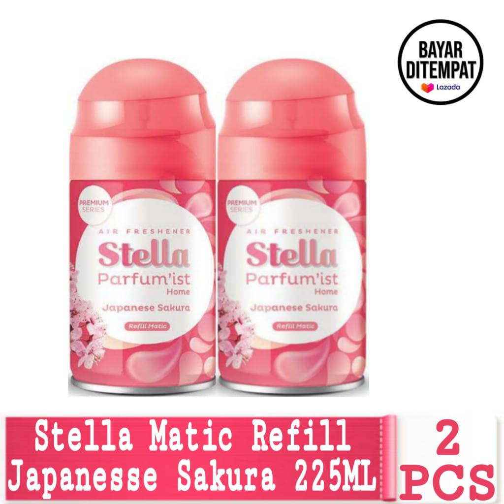 Promo Hemat Stella Matic Refill Japanese Sakura 225 ml Pengharum Ruangan