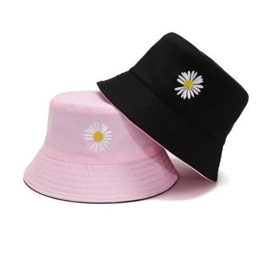 7.7 TOPI BUCKET ANAK 2SISI BUNGA DAISY