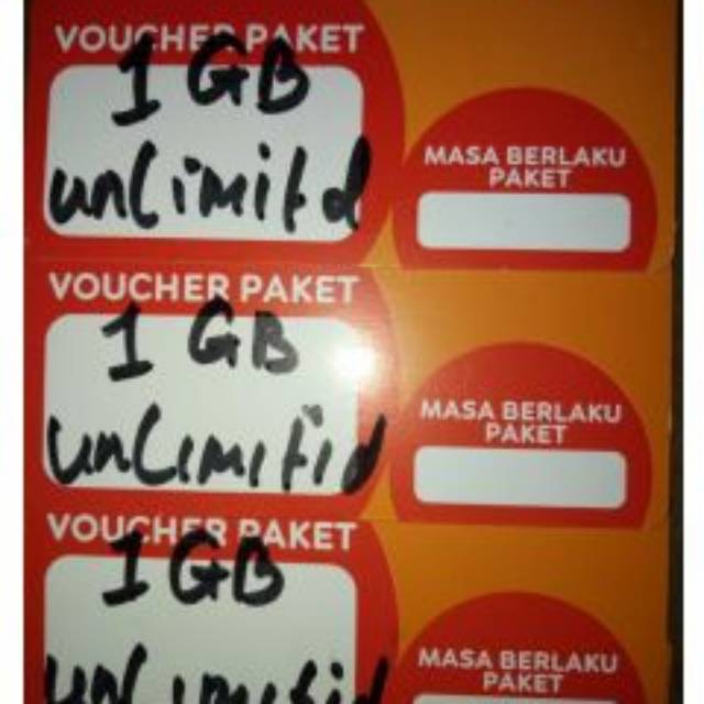 Indosat unlimited 1 gb, freedom unlimited 1 gb, voucher indosat