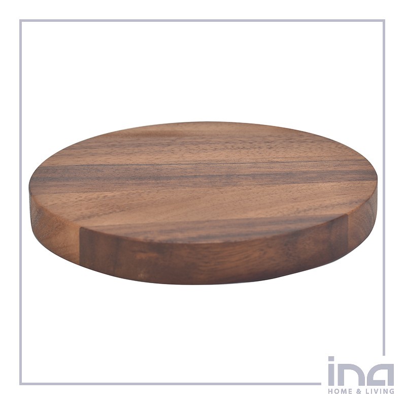 INAH&amp;L - Round Trivet Tatakan Kayu Bulat 7&quot; (isi 5) X Sango StrEAT Cone (Isi 2)