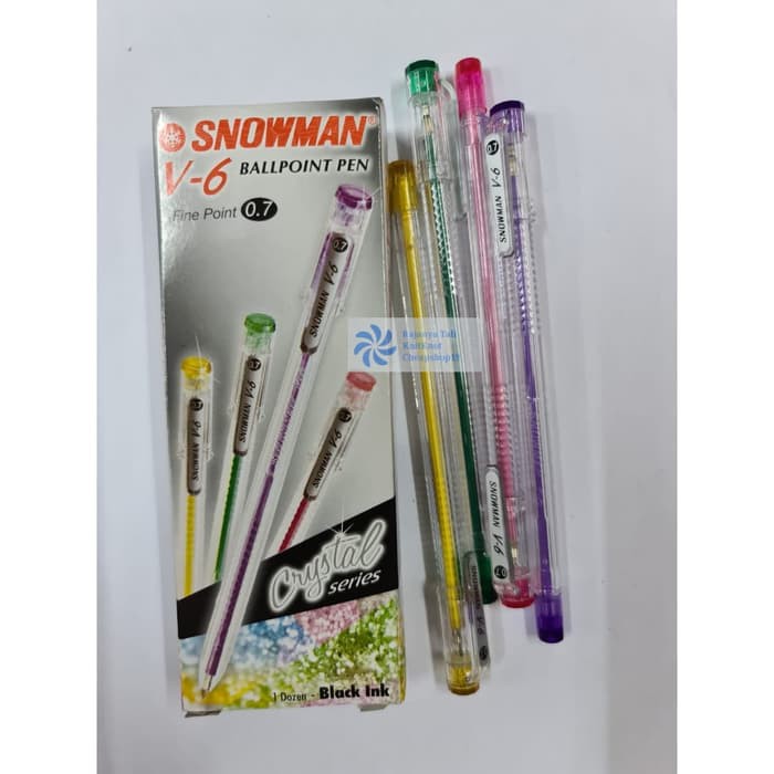 

V6 Pen - Snowman - V6 (Per Lusin ) / Boplen / Pulpen / ballpoint RJT