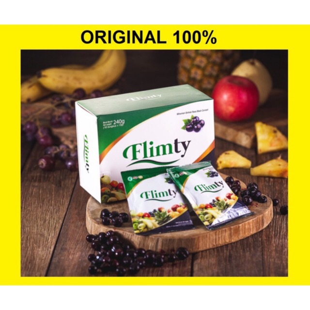 Flimty Fiber 16 sachet BPOM pelangsing diet kurus obat kurus detox BPOM ORIGINAL