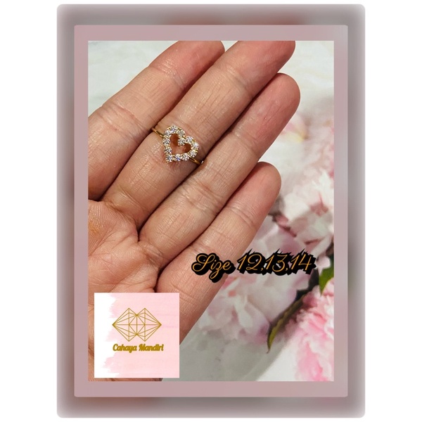 Cincin Emas kadar 700 (16K) Berat +/- 1,43 gram