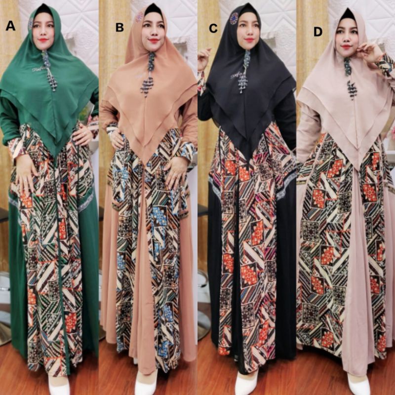 GAMIS SYARI MEWAH / ASYIAH / GAMIS ETNIK / GAMIS BATIK PREMIUM