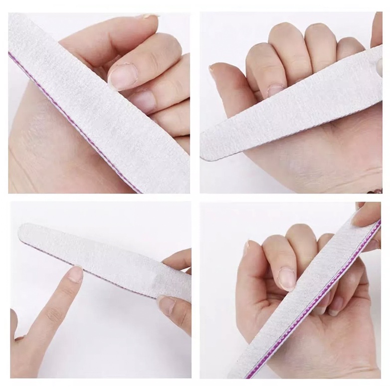 Pengasah Kuku Nail File Diamond 100/180 Nail O.P.I Nail Grit Buffer Sanding Alat Kikir KU013