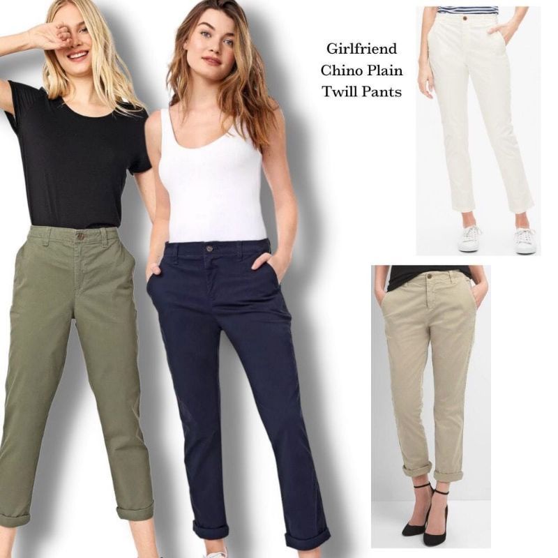 Celana Wanita Chino Straight Girlfriend *Gap