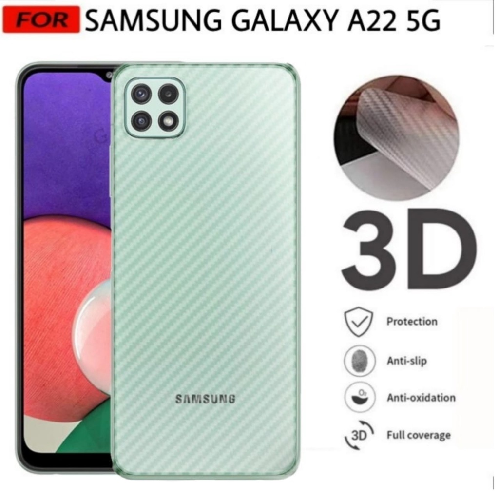 SKIN CARBON Anti gores BELAKANG SAMSUNG A22 4G / A22 5G / A42