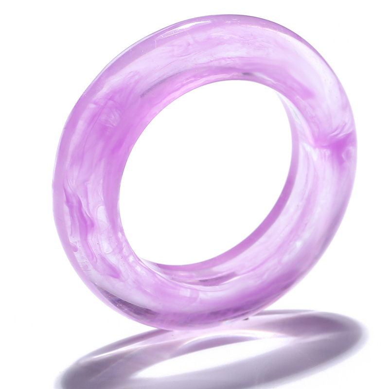 Korean Resin Colored Rings for Women Girls Creative Retro Finger Jewelry