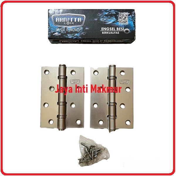 Engsel pintu / jendela 4 Inch tebal ARNETTA Silver