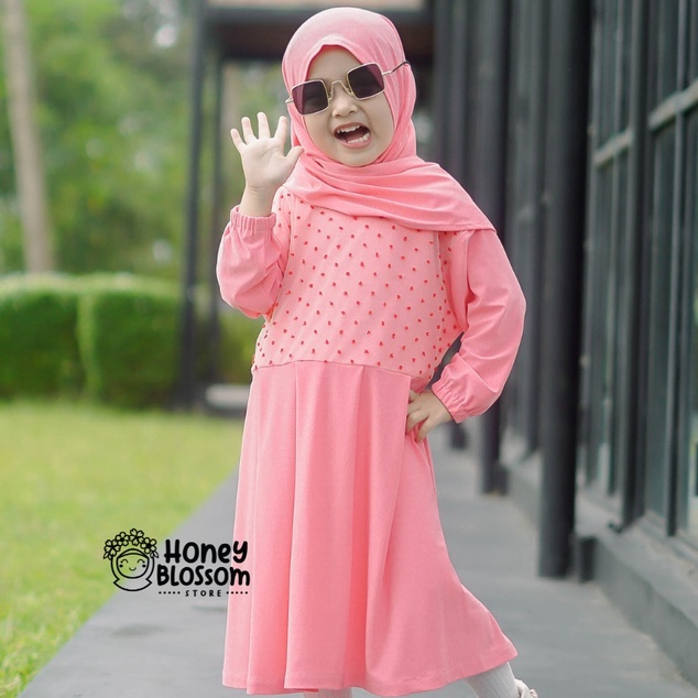 HONEYBLOSSOM gamis bayi perempuan 1 tahun / gamis bayi alesha series / gamis bayi perempuan