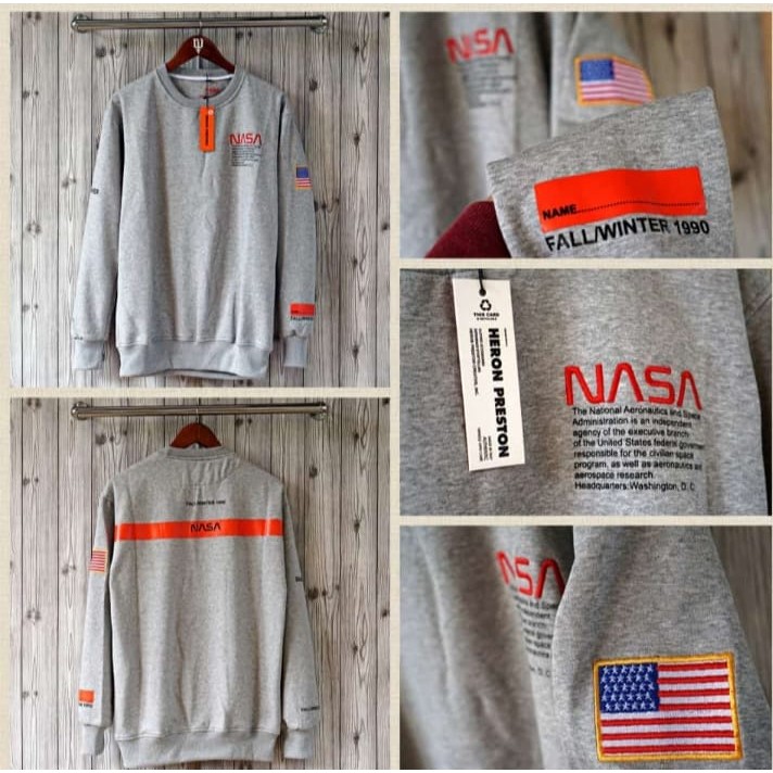 Jaket nasa crewneck h&amp;m premium kualitas asli