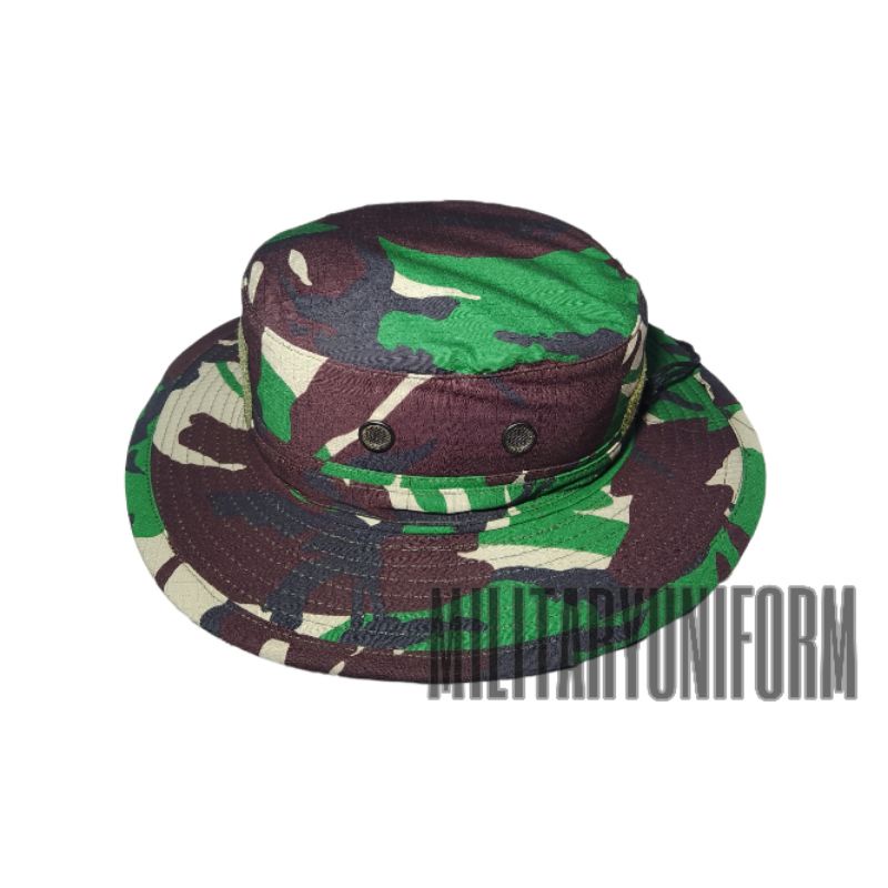 Topi rimba loreng tni ad topi rimba kawat malvinas/kasad