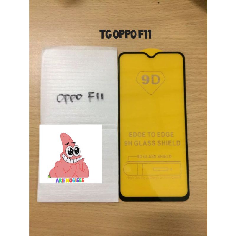 TEMPER TEMPERED GLAS ANTI GORES KACA FULL OPPO F11 ORIGINAL