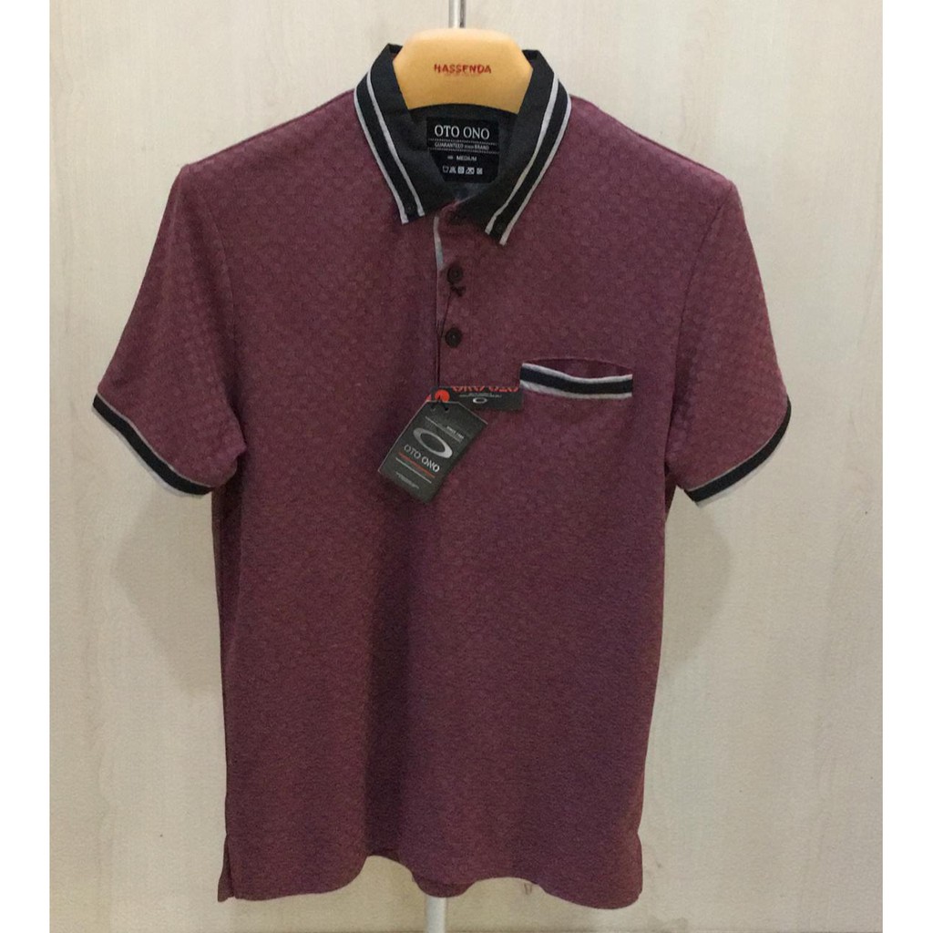 Kaos Polo Pria Oto Ono / Baju Pria Kerja Hassenda Ori
