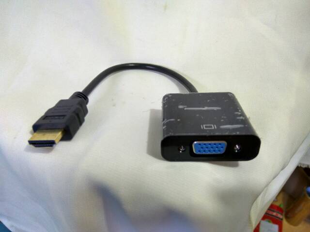 HDTV male to vga rgb female HDTV to vga video converter adapter 1080p black