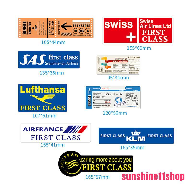 【SHOP】30PCS Boarding Pass Air Ticket Graffiti Stickers DIY Bike Travel Luggage