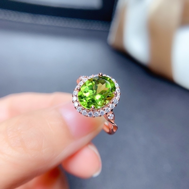 Fashion Fresh Green Topaz Ring