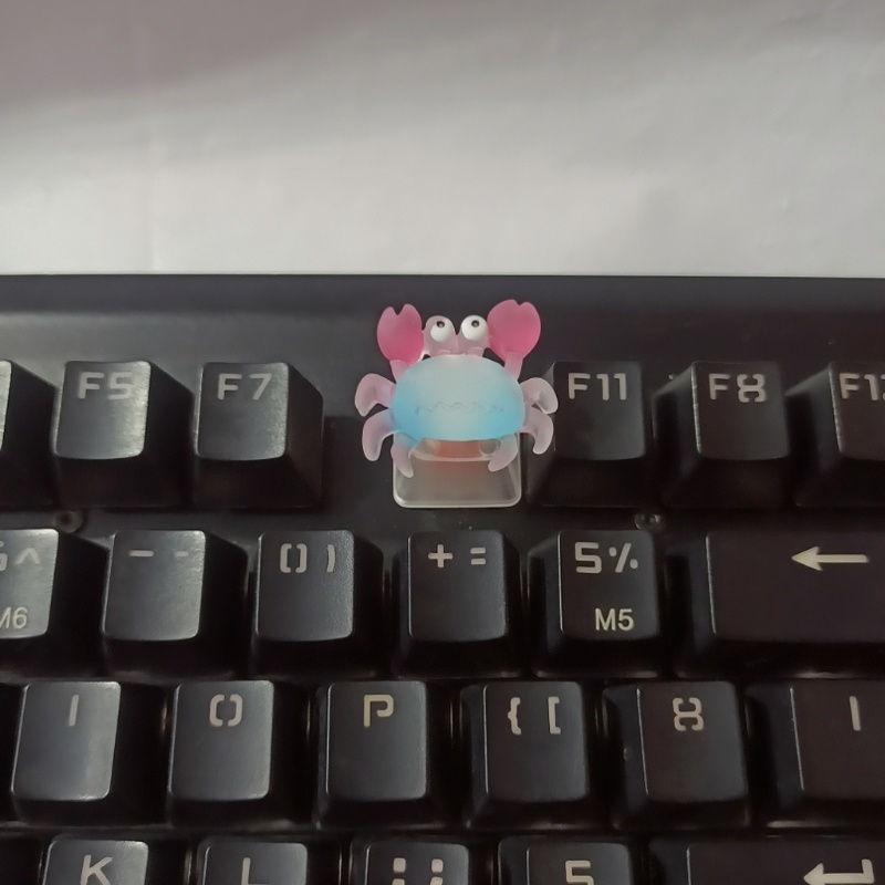 Btsg Anime Crab Keycap Bottom Backlit Keycaps Untuk Cherry MX Switch Keyboard Mekanik Kkey Cap Baru Pengganti Uniqu