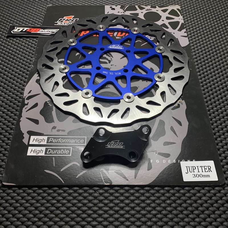 PIRINGAN CAKRAM PRO1 ORIGINAL 300 mm YAMAHA JUPITER Z Z1 MX 135 VEGA R NEW ZR RX KING FIZR FLOATING DISC bukan moto1 psm ktc pro 1 300mm-BLUE