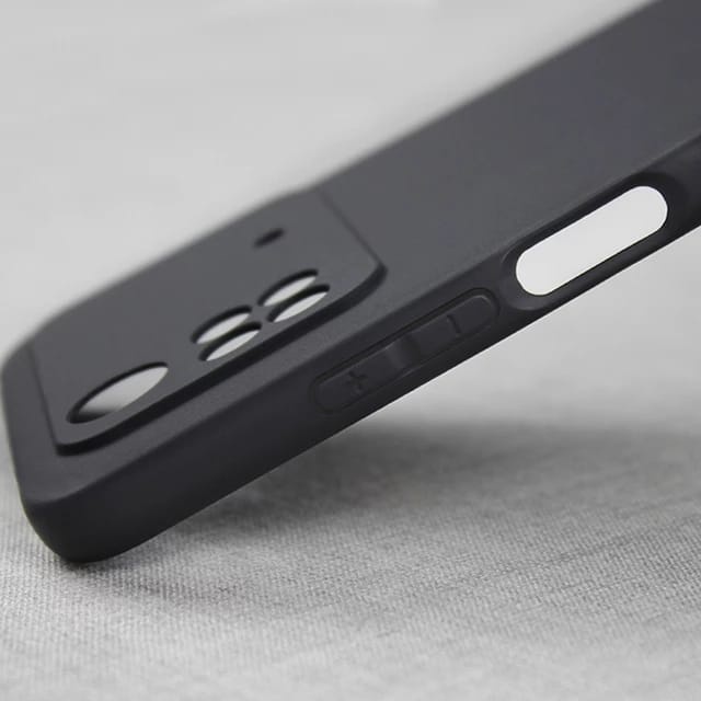 (PROMO Case) XIAOMI POCO M4 PRO 4G Soft Case Black Matte Casing Premium Slim Exellent Cover | Soft Matte | Soft Case Macaron Casing POCO M4 PRO 4G