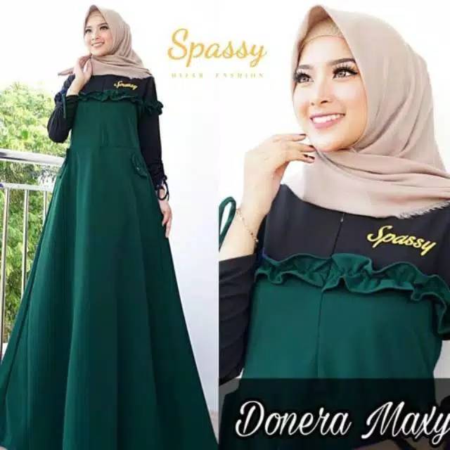 Donera maxy baju gamis pakaian wanita dress fashion muslim