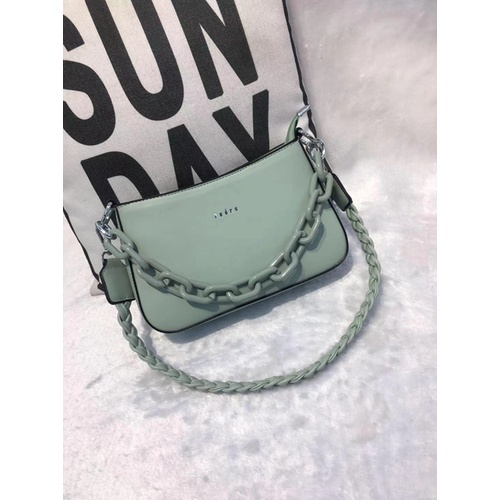 BJ72093 - BLACK/GREEN/PINK/RED/YELLOW - TAS SLEMPANG JINJING TOTEBAG HANDBAG TALI RANTAI TAS WANITA FASHION IMPORT TERMURAH TERLARIS TERBARU BAGSTORE JAKARTA TAS BATAM JTF12520 GT1808 LT1252 BQ3318