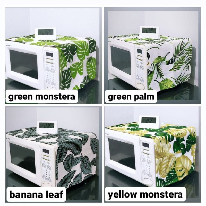 Taplak microwave / cover microwave bahan kanvas