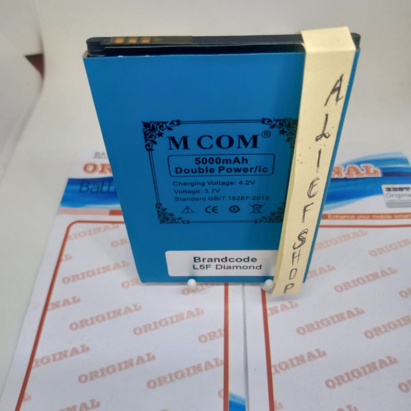 Baterai Brandcode L5F Diamond  Batre Double Power 5000mAh