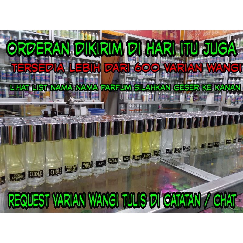 PARFUM REFILL WANITA PRIA TAHAN LAMA  30ML