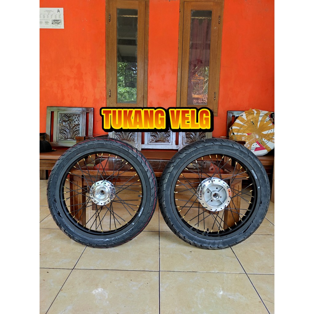 Velg jari jari RX king ring 17 lebar 185-215 set plus ban