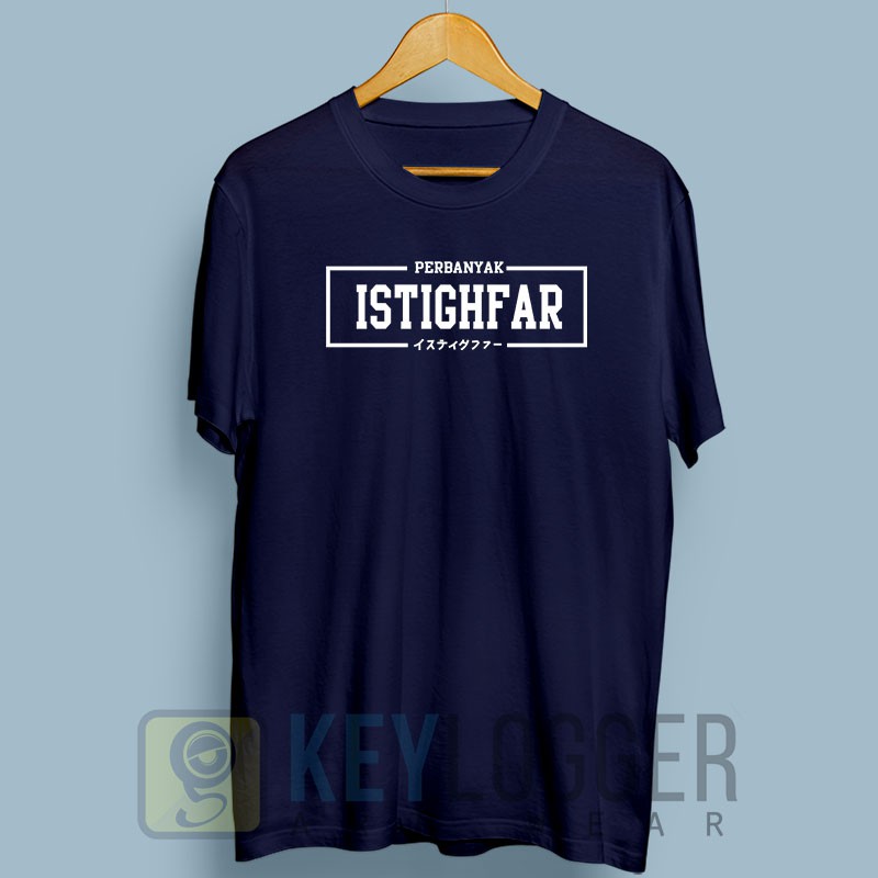 Kaos Dakwah Islami Istighfar Beristighfar Distro Muslim 61-navy