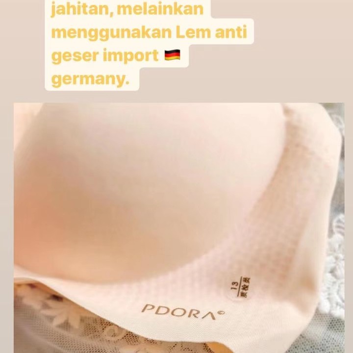 Pdora bra kesehatan / bra sport tali lebar - Cream